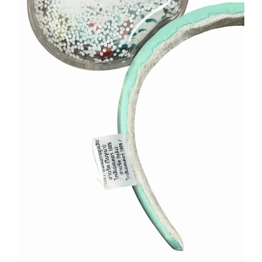 Disney Parks Mickey Minnie Christmas Holiday Snow Globe Mouse Ears Headband‎